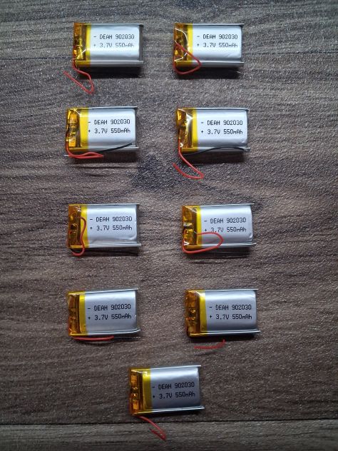 Batteria LiPo 3.7V 550 mAh 902030 Ricaricabile NUOVA - Foto 2