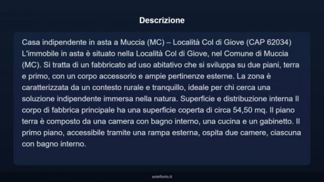 Immobile in asta di 54 m² in vendita a Muccia - Foto 4