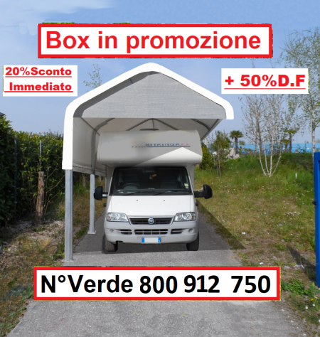 -25% + eventuali Propmo BOX Copertura Camper, auto-Pensiline auto e antigrandine - Foto 3