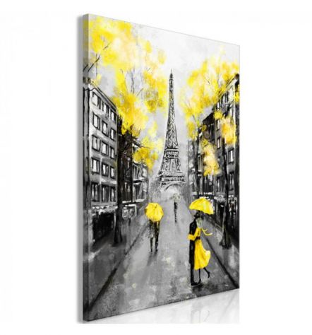 Quadro Parigi In Love - Giallo - ARREDALACASA