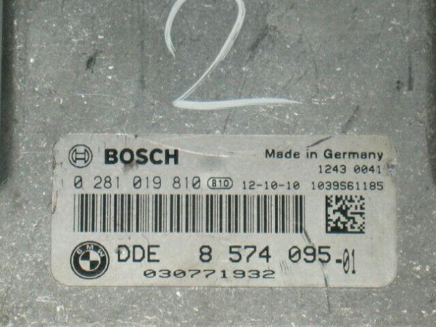 0281019810 ECU CENTRALINA BMW SERIA 1 f21 118D 0281019810 DDE 8574095 - Foto 2
