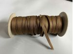 Nastro di cotone 10 mm marrone per manici e tracolle