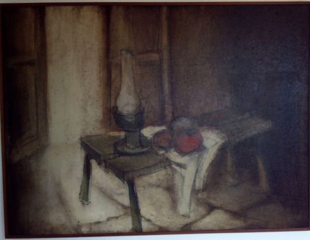 Dipinto ad olio anni 60 con cornice. - Foto 4