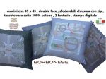 CUSCINI ARREDO BORBONESE CM. 45 X 45 , SFODERABILI , CON ZIP .