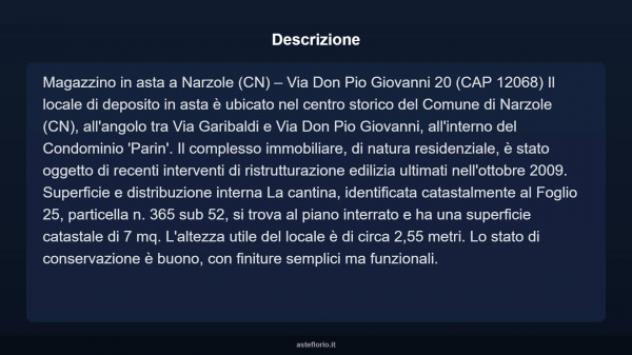 Immobile in asta di 7 m² in vendita a Narzole - Foto 3