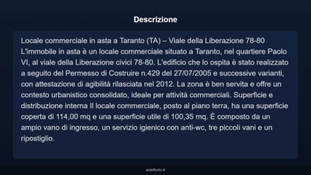 Immobile in asta di 114 m² in vendita a Taranto - Foto 9