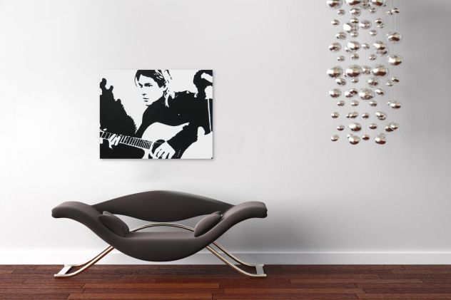 Kurt Cobain quadro dipinto a mano Pop Art