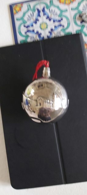 palla di Natale in argento e smalti diametro 40 mm - Foto 2