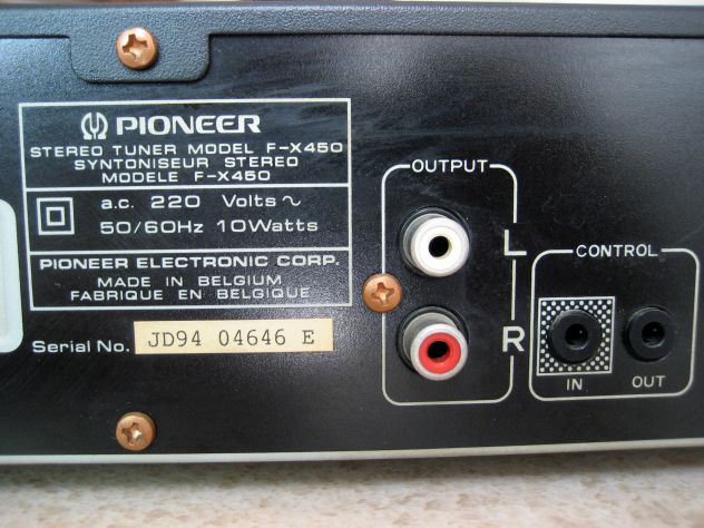 Sintonizzatore HiFi stereo Pioneer F-X450 - Foto 4
