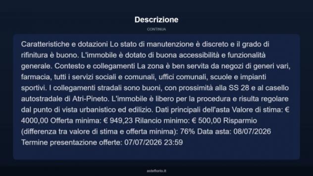 Immobile in asta di 14 m² in vendita a Pineto - Foto 10