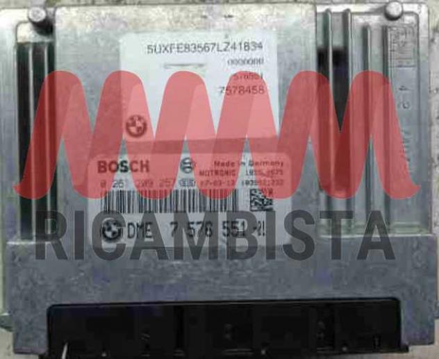 0261209257 BMW X5 E70 4.8 centralina motore Bosch