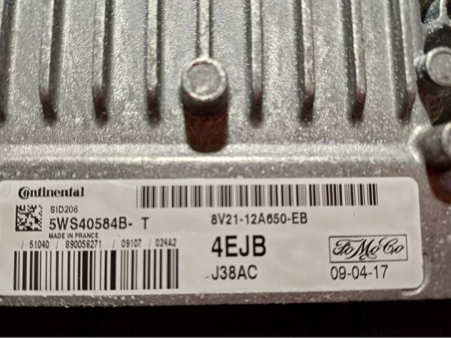 CENTRALINA MOTORE Continental 5WS40584B-T 5WS40584BT 8V21-12A650-EB 4EJB J38AC S - Foto 4