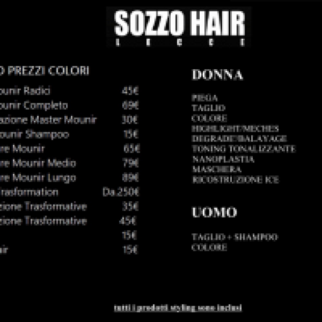 Sozzo Hair Lecce