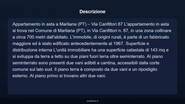 Immobile in asta di 143 m² in vendita a Marliana - Foto 3