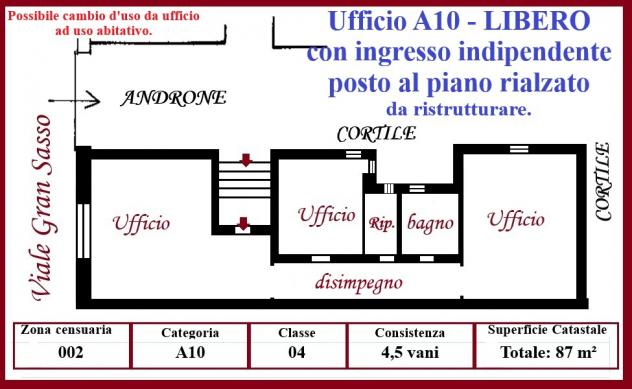 APPARTAMENTO di 3 vani e di 87 mq (MILANO) rif. H112 - Foto 3