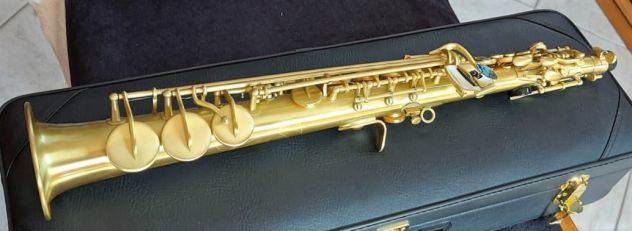 Sax Soprano YAMAHA CUSTOM Style in BRONZO Satinato Nuovo - Foto 2