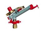 IRRIGATORE IN METALLO A SETTORE VARIABILE ED A CERCHIO 1" 1/2 ugello 14