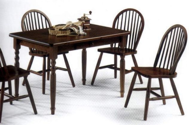 Soggiorni in Legno cod 984:Tavolo 200x80x4+4 esdie Noce Nuovo