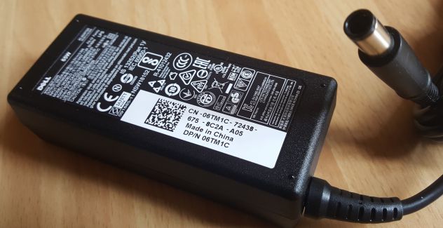 ALIMENTATORE AC-ADAPTER PER NOTEBOOK DELL 65W ORIGINALE - Foto 3
