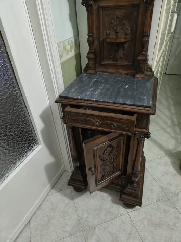 Mobile comodino stile neorinascimentale inizio 900 - Foto 3