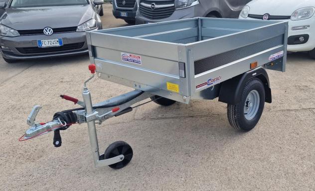 Rimorchio Cresci B3 450 Kg cm142x111x34H con freni - Foto 4