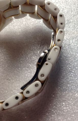 bracciale in ceramica bianco per orologio