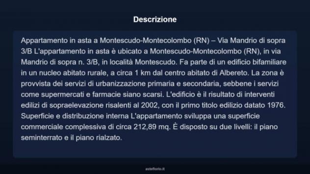 Immobile in asta di 226 m², box auto in vendita a Montescudo - Montecolombo - Foto 16