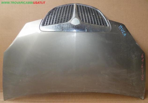 COFANO ANT. GRIGIO SCURO C/GRIGLIA  Carrozzeria  Lamierati esterni  Cofano  Cofano ant. LANCIA - MUSA - 01-09-2004 - 01-09-2007, LANCIA - MUSA - 01