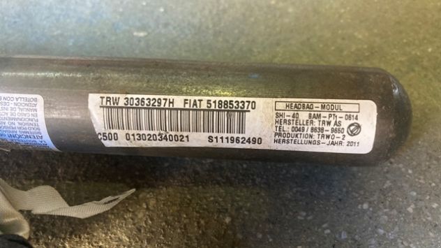 Airbag a tendina DX Fiat Punto Evo del 2013 (51885337) - Foto 2
