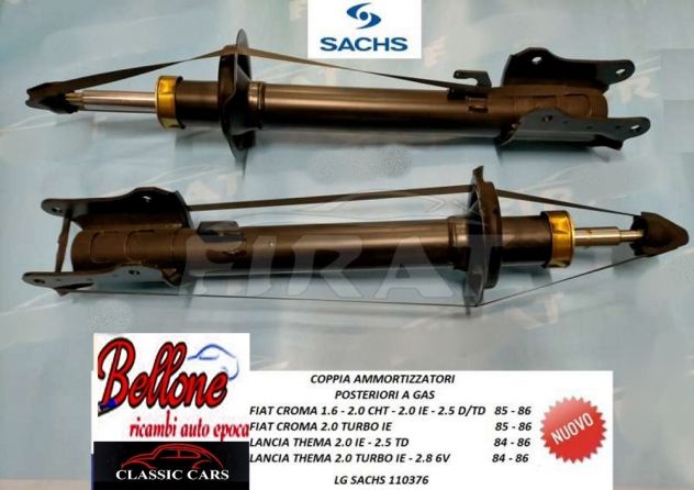 ammortizzatori posteriori a gas Lancia Thema Fiat Croma Sachs nuovi
