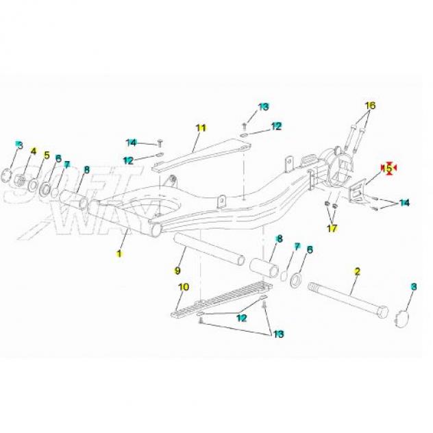 Piastra protezione corona Aprilia 50 RS AF1 Europa- AP8232255 - Foto 4