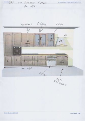 CUCINA COMPONIBILE 280 EXPO' MODIFICABILE