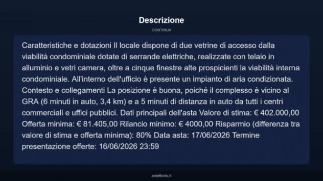 Immobile in asta di 510 m² in vendita a Roma - Foto 5