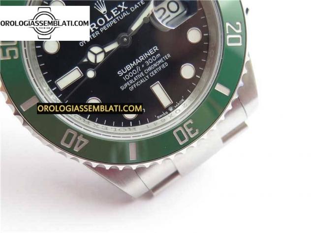 Rolex Replica SUBMARINER 41MM 126610 LV KERMIT 904L ACCIAIO 1:1 MIGLIOR EDIZIONE 3235 - Foto 5