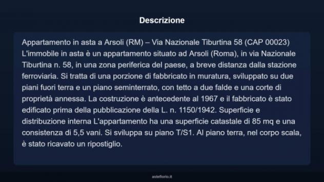 Immobile in asta di 85 m² in vendita a Arsoli - Foto 3