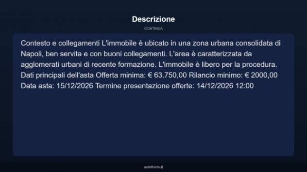 Immobile in asta di 41 m² in vendita a Napoli - Foto 8