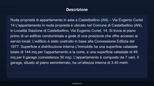 Immobile in asta di 144 m² con più di 5 locali e box auto in vendita a Castelbellino - Foto 3