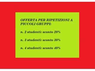 RIPETIZIONI/LEZIONI DI MATEMATICA SCUOLE MEDIE/SUPERIORI