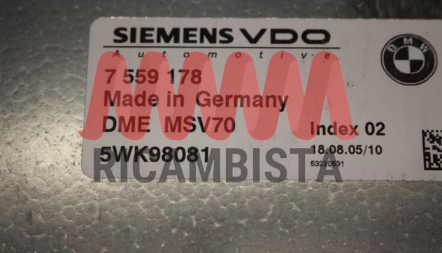 5WK98081 BMW 523i 2.5 centralina motore Siemens VDO - Foto 2