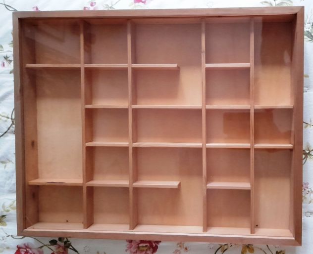 bacheca in legno con vetro 60x40xh6 - Foto 5