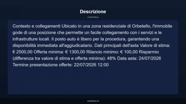 Immobile in asta di 13 m² in vendita a Orbetello - Foto 7