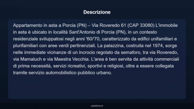 Immobile in asta di 76 m², box auto in vendita a Porcia - Foto 6