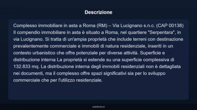 Immobile in asta di 132833 m² in vendita a Roma - Foto 3