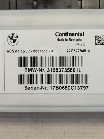CENTRALINA AIRBAG BMW X4 F26 6577 6837358 (1418) - Foto 2