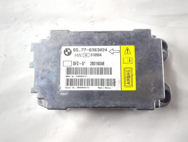 65776963024 KIT AIRBAG BMW SERIE 5 525D E61 SW 2.5 D 130KW AUT 5P (2005) RICAMBIO USATO CON CENTRALINA AIRBAG, AIRBAG PASSEGGERO, AIRBAG VOLANTE, PRET - Foto 8