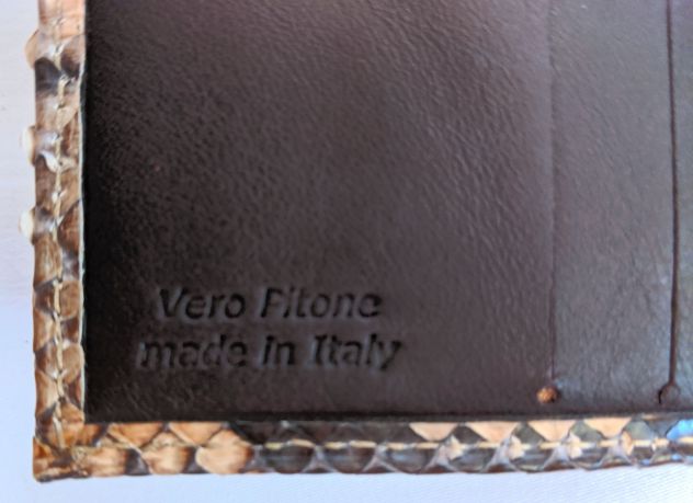 PORTAFOGFLIO DONNA IN VERA PELLE DI PITONE - Foto 3