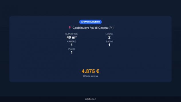 Immobile in asta di 49 m² in vendita a Castelnuovo di Val di Cecina - Foto 17