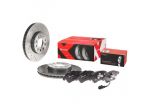 Kit Dischi Forati e Pastiglie Anteriori Brembo Vw Audi