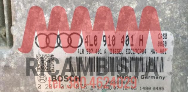 4L0910401H Audi Q7 3.0 centralina motore Bosch 0281014878
