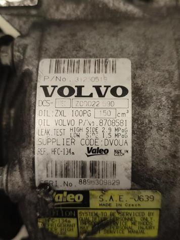 COMPRESSORE A/C VOLVO XC60 1° Serie 31250519 D5244T4 diesel 2401 (0818) - Foto 2